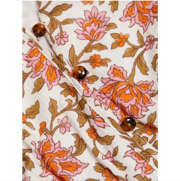 Veronica Beard Lexington Belted Floral Cotton Dress Size 4 NEW WITH TAG - Picture 4 of 6